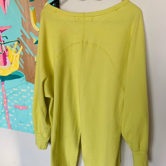 NWT Lemon Squeeze Free People Waffle Tunic - Picture 4 of 5